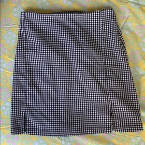 Rare brandy checkered mini skirt